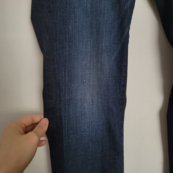 J Brand Maternity MAMA J Elastic Waist Side Panel Blue Demin Jeans Pants Size 25 - Picture 8 of 17